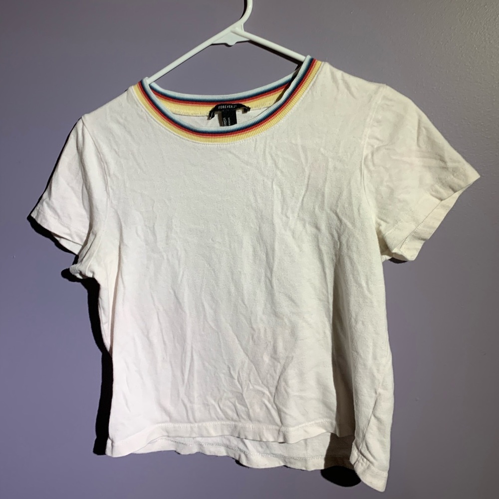 Forever 21 cute white crop